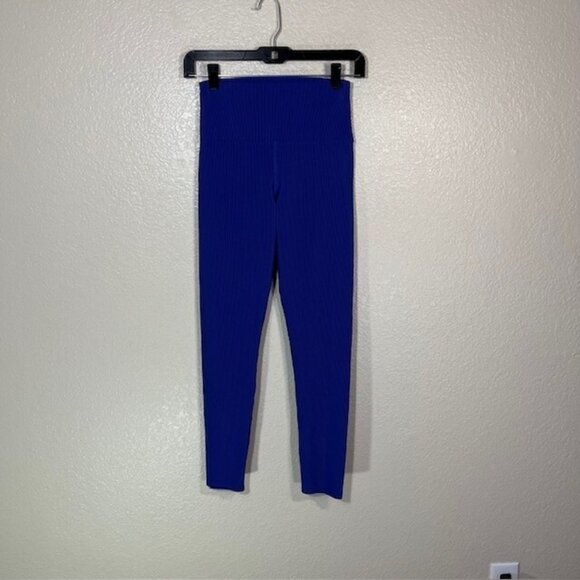 Beach Riot Leggings Womens Small Ribbed Compression Purple - Picture 1 of 4